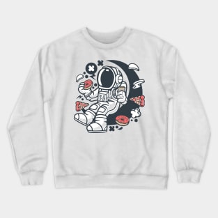 Astronaut Coffee And Donuts Crewneck Sweatshirt